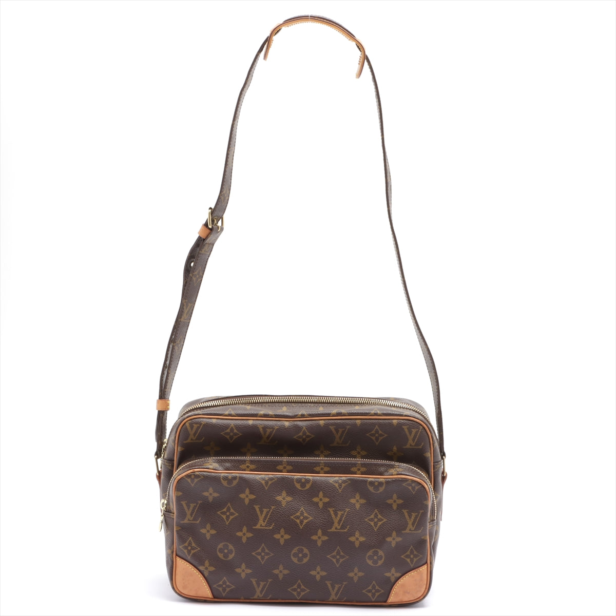 LOUIS VUITTON Brown Canvas Monogram Nile Crossbody Bag AR 0031 