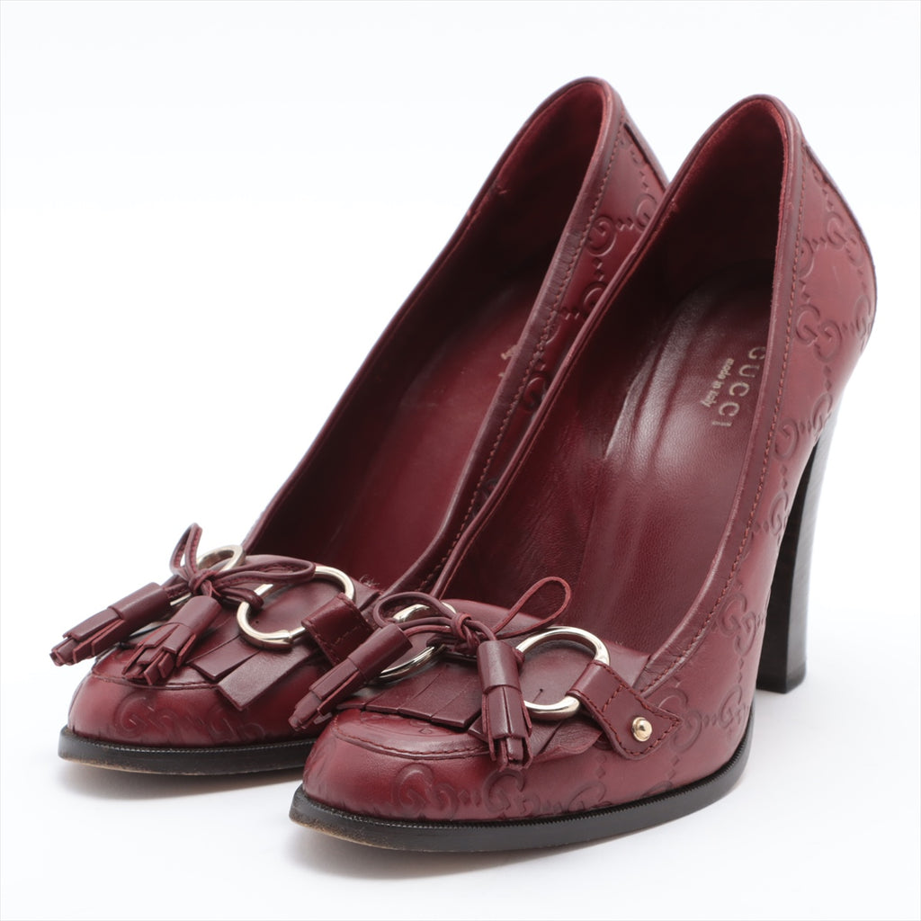 ☆GUCCI グッチ/ポインテッドトゥ/ハイヒール/ブラック/23㎝