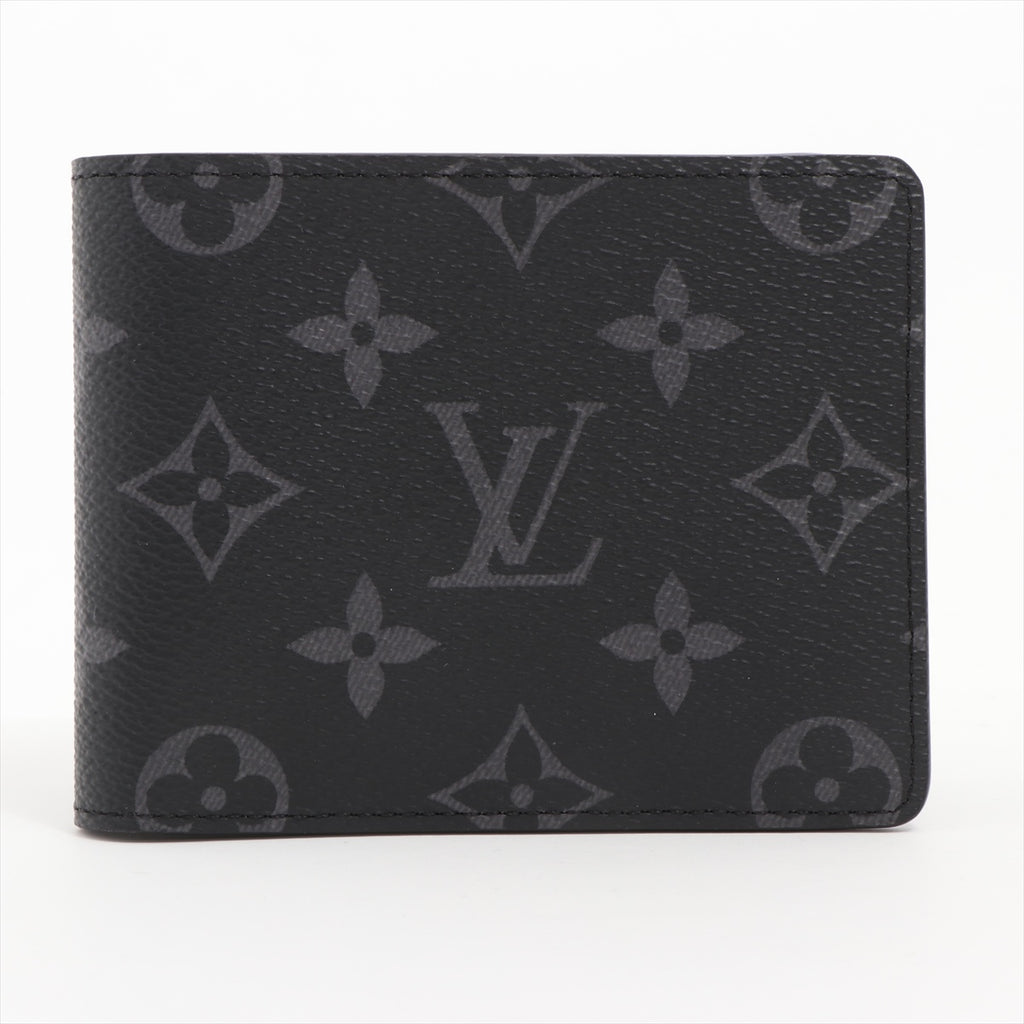 Louis Vuitton LV slender wallet eclipse Grey Leather ref.270366 - Joli  Closet